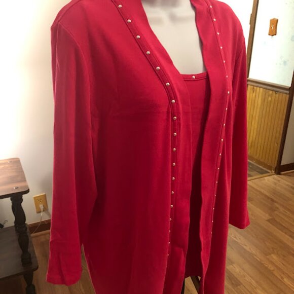 Rafaella Sweater & Tank Set - Pink Size XL - Picture 7 of 10